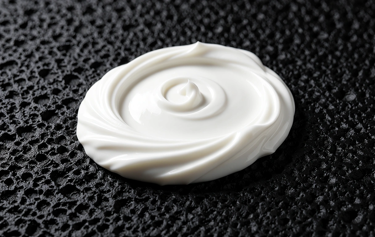 Texture of skincare cream